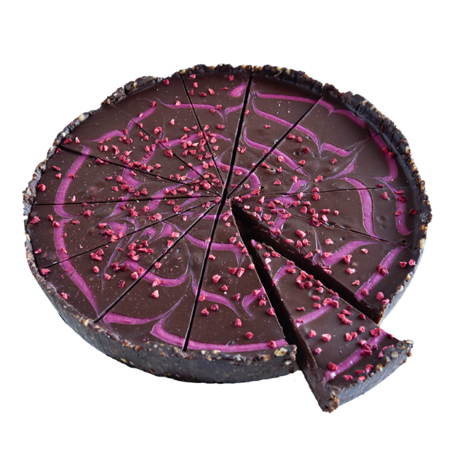 VEGAN Chocolate Raspberry Taart – Glutenvrij